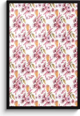 Produktbild von MuchoWow® MuchoWow® Gerahmtes Poster Blumen - Farben - Rosa 60x90 cm - Poster mit zchwarzem Bilderrahmen - Kunst