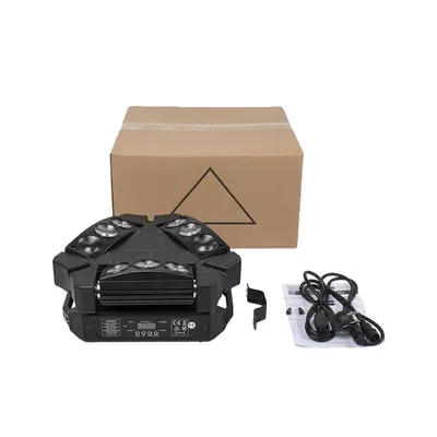 Produktbild von Mini-LED Moving Head Licht, 90W RGBW, 4-Grad Abstrahlwinkel, 1Stk 9x10W, EU-Stecker