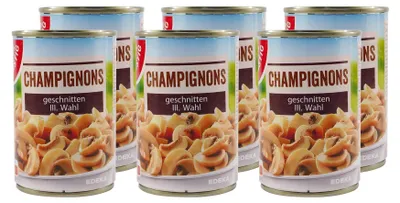 Produktbild von Gut & Günstig Champignons Geschnitten (24 x 290g)