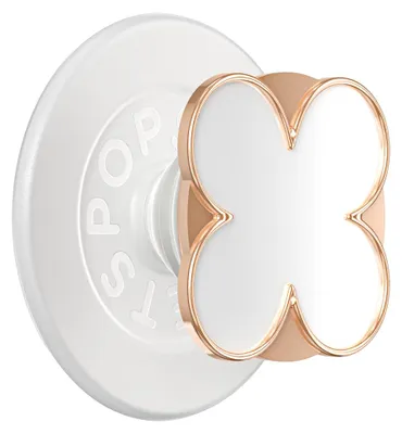 Obrázok produktu pre PopSockets, držiak PopGrip Premium Enamel Clover s pevným uchytením, ružové zlato