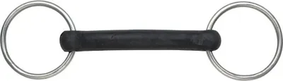 Produktbild von Shires - Hartgummi Stangentrense ER309 (5,5 in) (Schwarz/Silber)