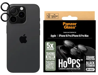 Produktbild von PanzerGlass Hoops Ceramic Camera Lens Protector iP 16 Pro / Max