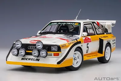 Image de Autoart 88503 Audi Sport Quattro S1 n° 5, Rallye de San Remo 1985, Röhrl-Geistdörfer, échelle 1:18