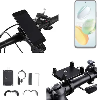 Produktbild von K-S-Trade Handyhalterung für das Fahrrad kompatibel mit Honor Play 60 Plus Halter Lenkstange Fahrradhalterung Motorrad Bike Mount Befestigung