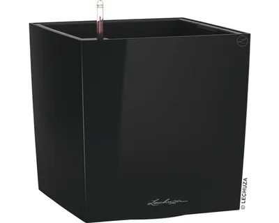Obrázok produktu pre LECHUZA CUBE 40, Kvetináč, Voľne stojace, Polypropylén (PP), Čierna, Vnútorný, Čierna