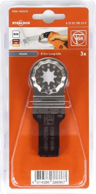 Produktbild von FEIN Long-Life E-Cut Starlock Sägeblatt 34 x 20 mm 3 Stk. ( 63502183220 ) Bi-Metall
