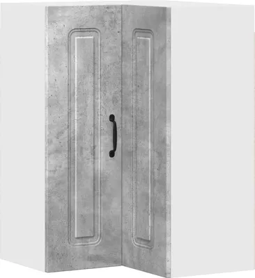 Image de Façade de lave-vaisselle vidaXL Kalmar, gris béton, 57 x 57 x 80 cm