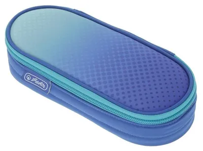 Zdjęcie produktu dla Herlitz Etui Dip Dye, Miękki piórnik, Poliester, Niebieski, Turkusowy, Monochromatyczny, Zamek, Nastolatek