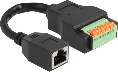 Immagine prodotto di DELOCK RJ45 Cat5e Bu /Terminalblock Adapter+Pushbutton 15cm