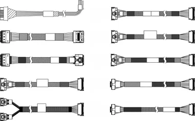 Produktbild von Lenovo Speicherkabelkit - für 2,5" Chassis-Front