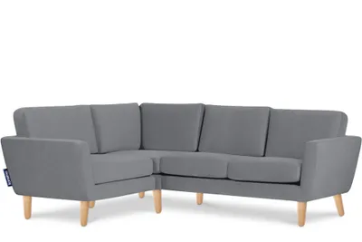 Obrázek produktu pro Rohová pohovka Konsimo levá s područkami "TAGIO", šedá, látka, skandinávská, 220x80x181cm