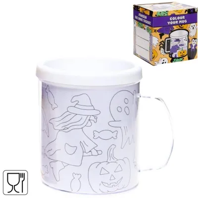 Zdjęcie produktu dla Pokoloruj swój własny kubek na Halloween 250 ml