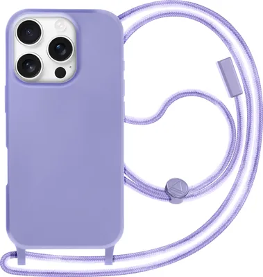 Produktbild von Avizar, Schutzhülle iPhone 16 Pro Max Soft Touch mit Tragekette Luxus, Lavendel