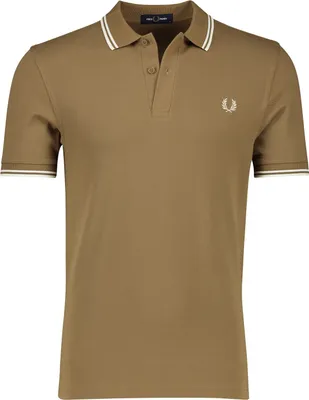 Produktbild von Fred Perry Polo normale Passform braun einfarbig 100% Baumwolle