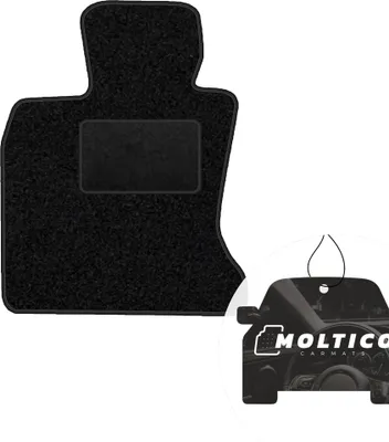Produktbild von moto-MOLTICO Fahrer Fußmatte Auto Velours Fahrerseite Autoteppiche Schwarz Fahrermatte 1-teilig passend für BMW 5er GT F07 ab 2009