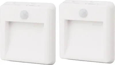 Image de 2 Pcs Plug in Night Light Mini Motion Sensor Night Light 2 Color Temperature Dimmable Wall Night Lights
