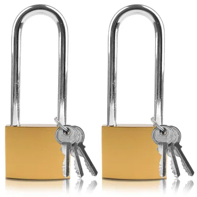 Image de 2 petits cadenas avec clés - Jaune