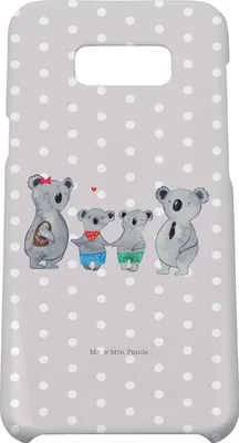 Produktbild von Mr. & Mrs. Panda Samsung Galaxy S8 plus Handyhülle  Koala Familie zwei - Grau Pastell - Geschenk, Handy Case, Muttertag, Familienzeit, Koalabär, Cover, Hülle