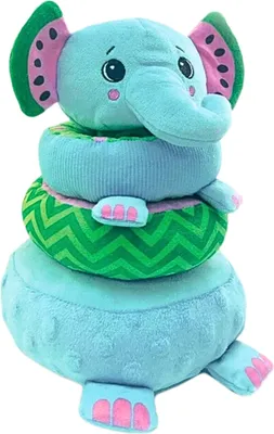 Produktbild von Frootimals Baby Stapelturm Plüsch Elefant - Baby Lernspielzeug