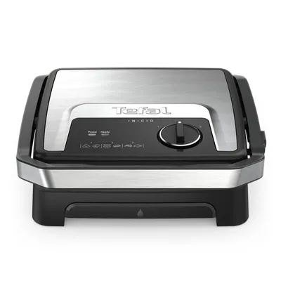Obrázek produktu pro Tefal Inicio Adjust GC272D10, Černá, Nerezová ocel, Obdélníkový, Otočné, Rošt, 290 x 260 mm, 1 zóna/zón