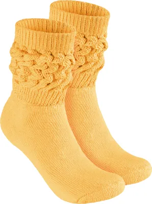 Image de Chaussettes BRUBAKER Slouch - Chaussettes de sport pour femmes, Jaune, taille 39-42, 1 paire