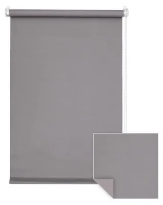 Produktbild von Verdunkelungsrollo Fenster ohne Bohren Klemmfix 120x150cm grau VICTORIA M