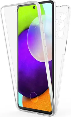 Produktbild von NALIA 360 Grad Handy Hülle für Galaxy A52 5G / A52, Transparent Full Cover Case