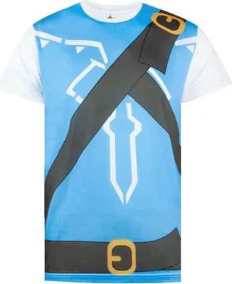 Produktbild von The Legend Of Zelda: Breath Of The Wild - T-Shirt für Herren NS5257 (XL) (Weiß/Blau)