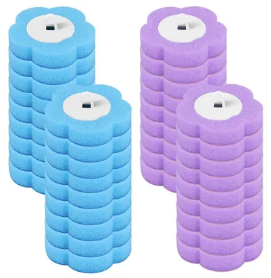 Immagine prodotto di Testine monouso per spazzolino WC, 36 pezzi, colore blu e viola