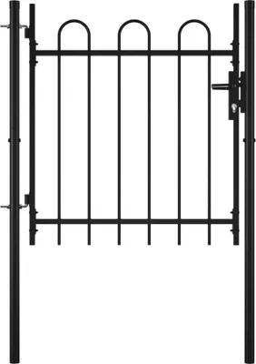 Obrázok produktu pre Jednokrídlová plotová bránka BOXTEL s oblúkom 100 x 75 cm