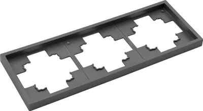 Produktbild von Rahmen McPower "Shallow", 3-fach, anthrazit, matt