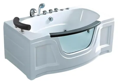 Image de Baignoire de massage Whirlpool Spa Baignoire d'hydromassage 152x85 cm
