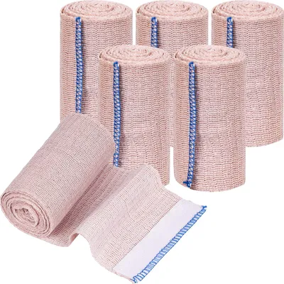 Image de Bande élastique, bandage de compression, 6 rouleaux