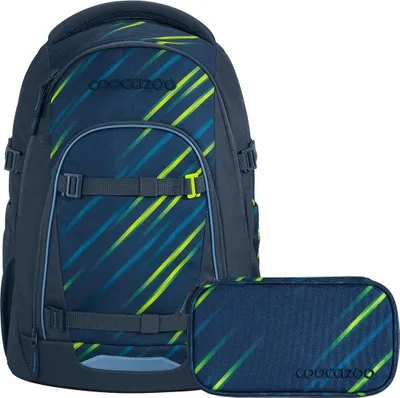 Produktbild von Coocazoo, Schulrucksack-Set MATE Fast Lime 2-teilig