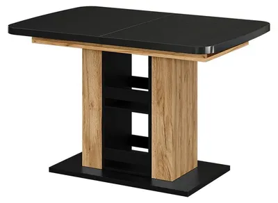Produktbild von Esstisch Vicco Fenaro Schwarz/Goldkraft Eiche 120 x 80 cm, Model 59604