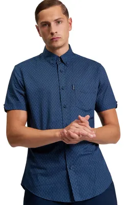 Obrázek produktu pro Ben Sherman – pánská košile BK113 (L) (denimově modrá barva „Abenddämmerung“)