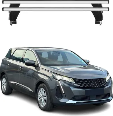 Image de Menabo Barres de toit pour Peugeot 5008 II Facelift 2020-2024 Alu Gris 2x