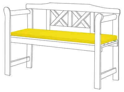 Produktbild von Gartenbankauflage – Wasserabweisendes Bankkissen mit Komfortfüllung – Bequemes Sitzpolster für Garten, Terrasse und Balkon