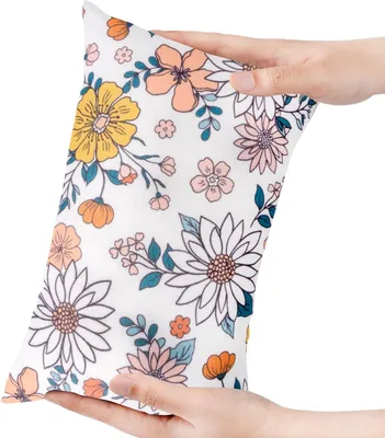 Image de Petit coussin, 28 x 18 cm, avec motif imprimé, amovible et lavable, pour le soutien du cou et du bas du dos