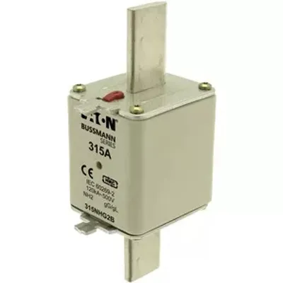 Produktbild von Eaton Sicherungseinsatz, Niederspannung, 315 A, AC 500 V, 120 kA, NH2, gL/gG, IEC, Doppelkennmelder, spannungsführende Grifflasche 315NHG2B