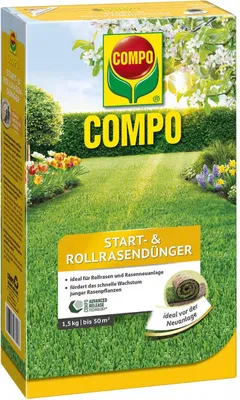 Produktbild von COMPO Start- und Rollrasendünger, 1,5 kg für 50 m², 25882