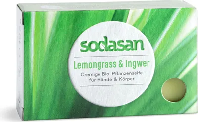 Image de Sodasan Savon solide Lemongrass & Gingembre 0,1kg (1 paquet)