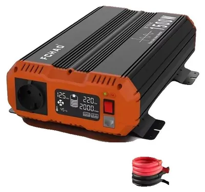 Obrázek produktu pro Automatický měnič, výkon 1500 W, dálkové ovládání, 1500 W – 12 V