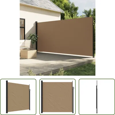 Image de The Living Store Store latéral extensible Taupe 200x600 cm