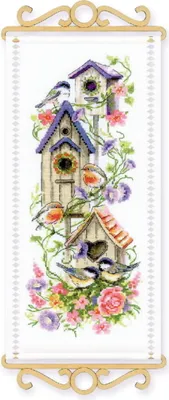 Produktbild von Riolis Kreuzstich-Set "Eröffnungsfeier", Anleitung mit Zählvorlage, 19x40 cm