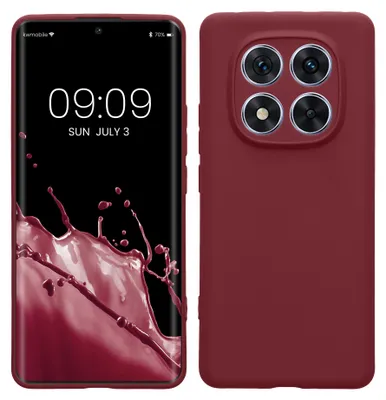 Produktbild von kwmobile Handyhülle für Xiaomi Redmi Note 14 Pro 5G / Poco X7 Hülle - weiches Handy Silikon Case - Schutzhülle Cover - Bordeaux Violett