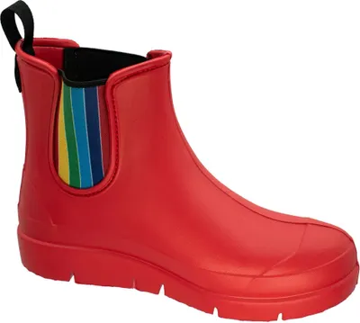 Produktbild von FISCHER Markenschuhe Damen Gummistiefel Kurzstiefel Regenstiefel Boots Rot, Größe:EUR 36
