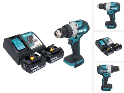 Produktbild von Makita DDF 489 RT Akku Bohrschrauber 18 V 73 Nm Brushless + 2x Akku 5,0 Ah + Ladegerät