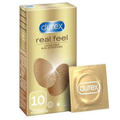 Produktbild von Durex Real Feel, Männliches Kondom, Transparent, Polyisopren, 56 mm, 10 Stück(e), Latex