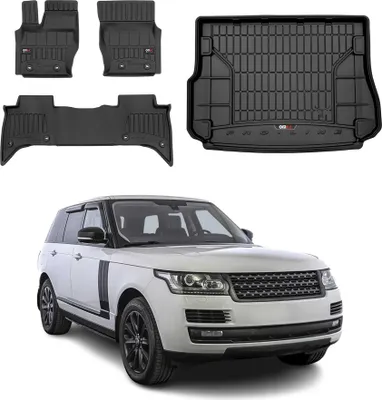 Obrázok produktu pre Sada podlahových rohoží a vložiek do kufra OMAC pre Land Rover Range Rover 2012-2025 gumové